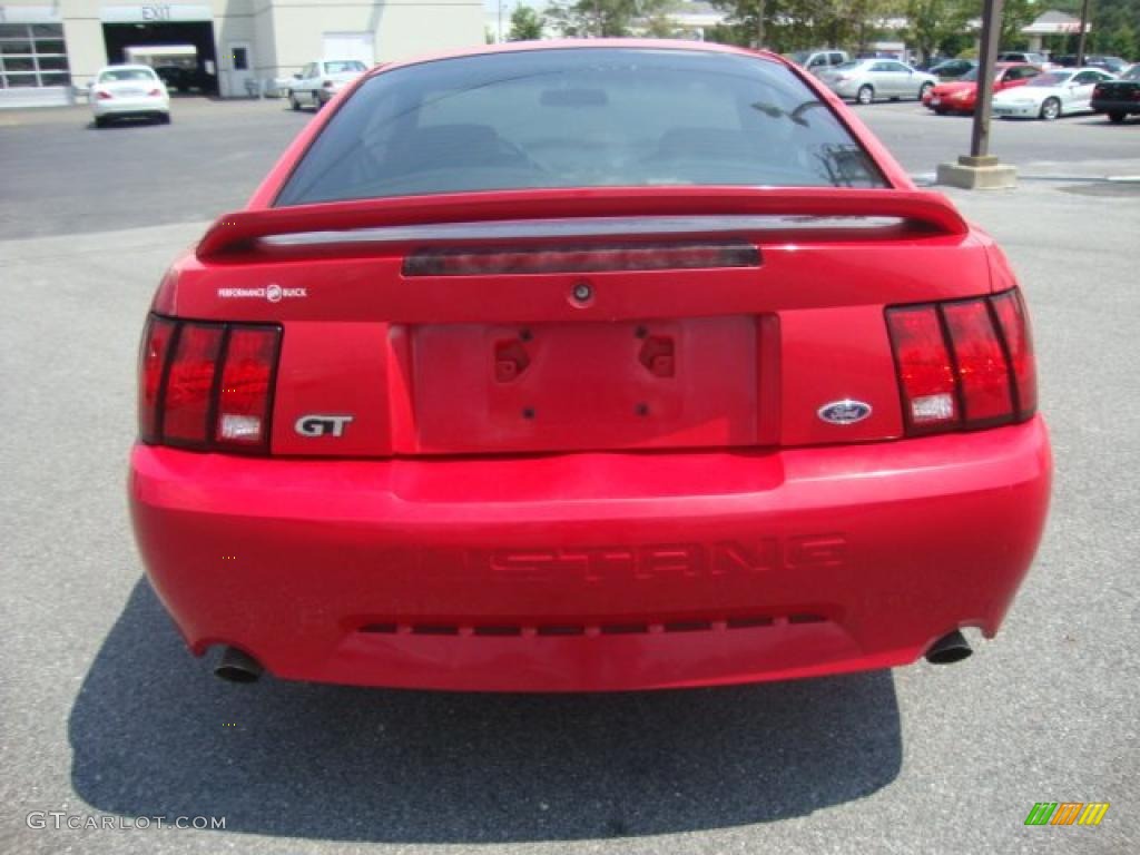 1999 Mustang GT Coupe - Rio Red / Dark Charcoal photo #4