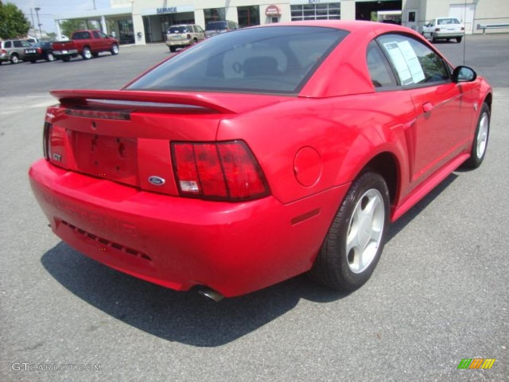 1999 Mustang GT Coupe - Rio Red / Dark Charcoal photo #5