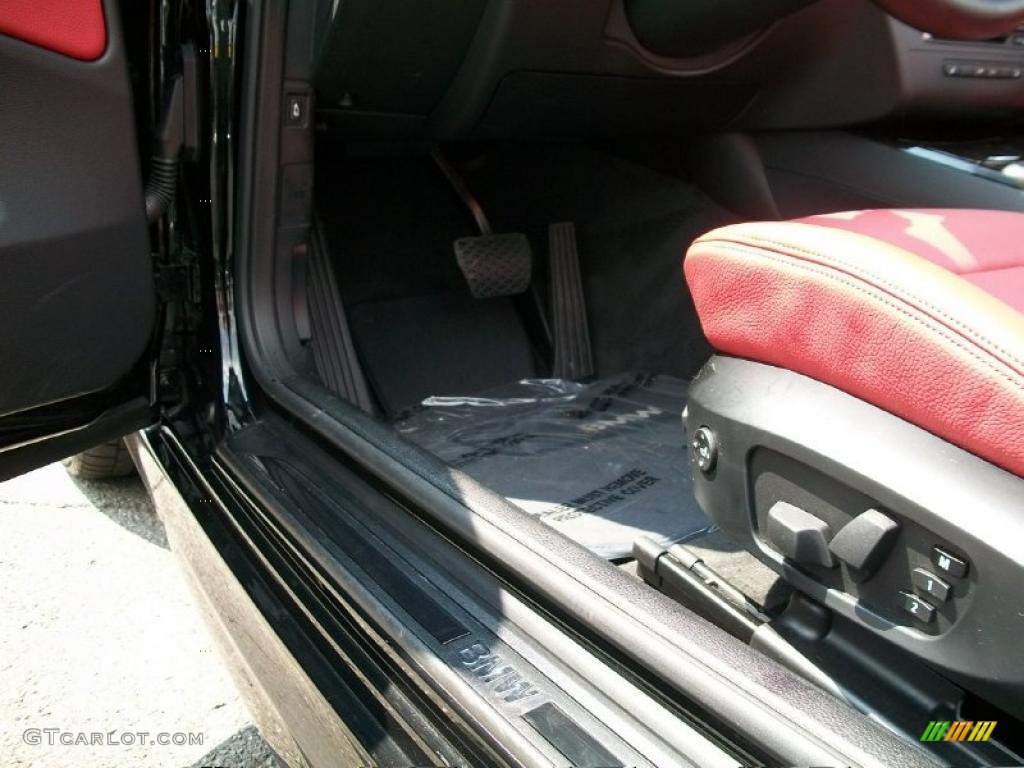 2008 1 Series 135i Convertible - Jet Black / Coral Red photo #11