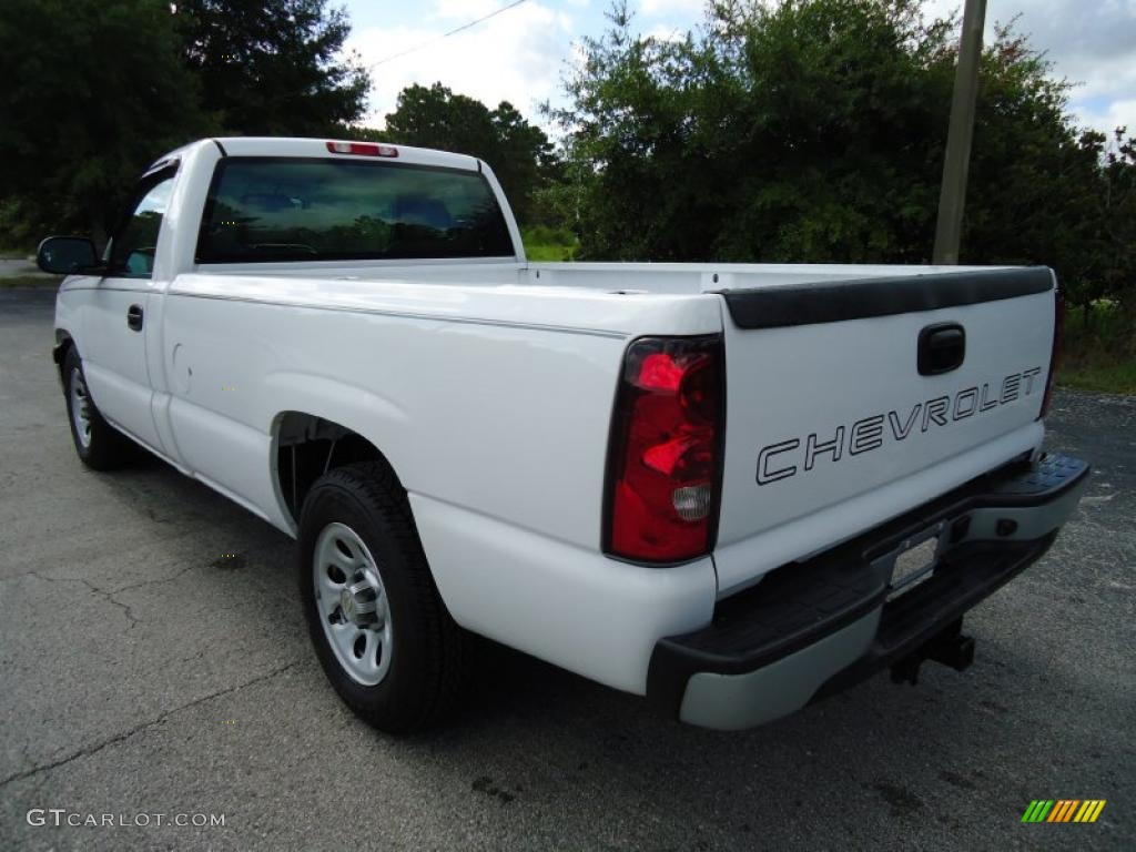 2006 Silverado 1500 Work Truck Regular Cab - Summit White / Medium Gray photo #3