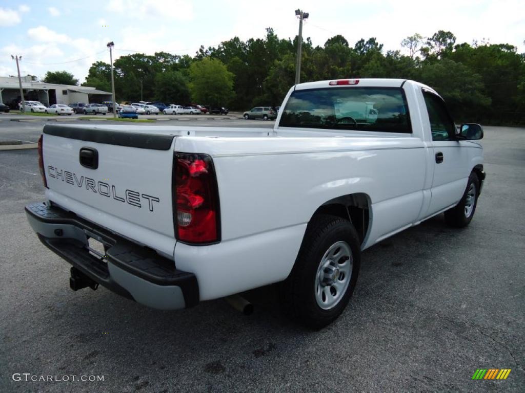 2006 Silverado 1500 Work Truck Regular Cab - Summit White / Medium Gray photo #7