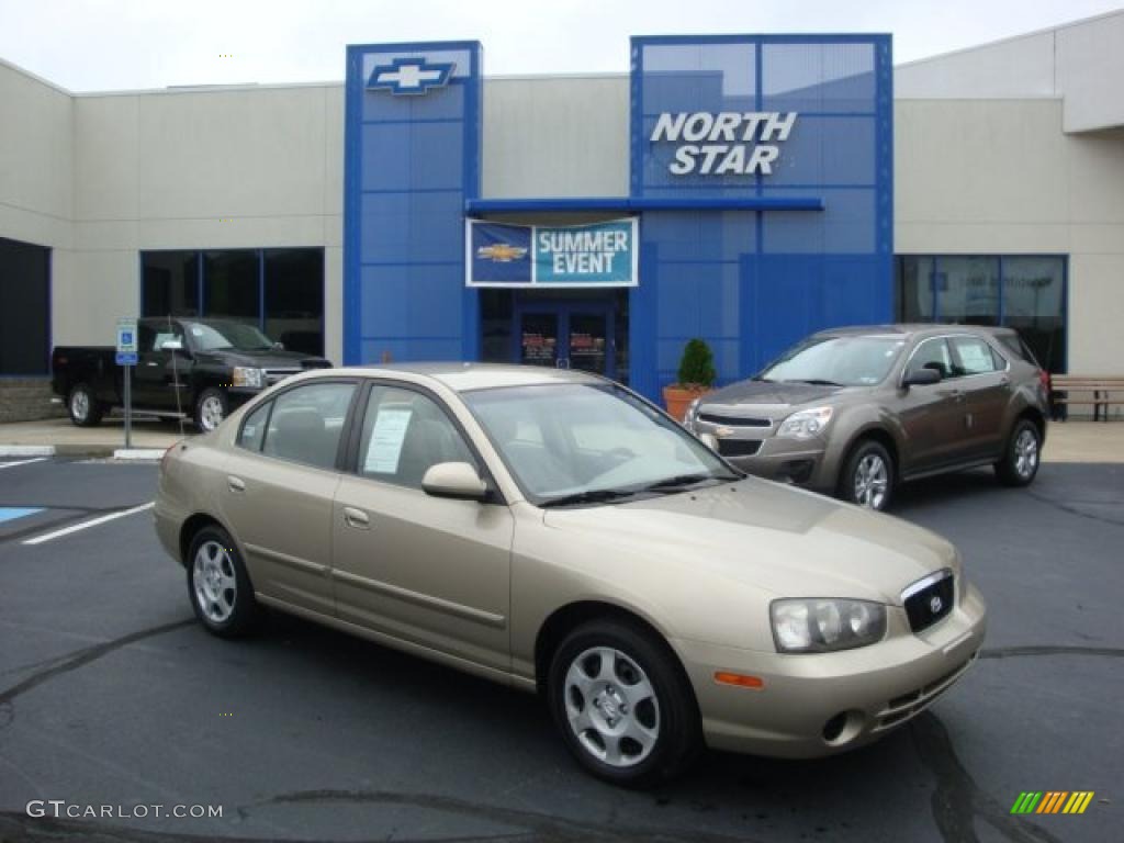 2001 Elantra GLS - Champagne / Beige photo #1
