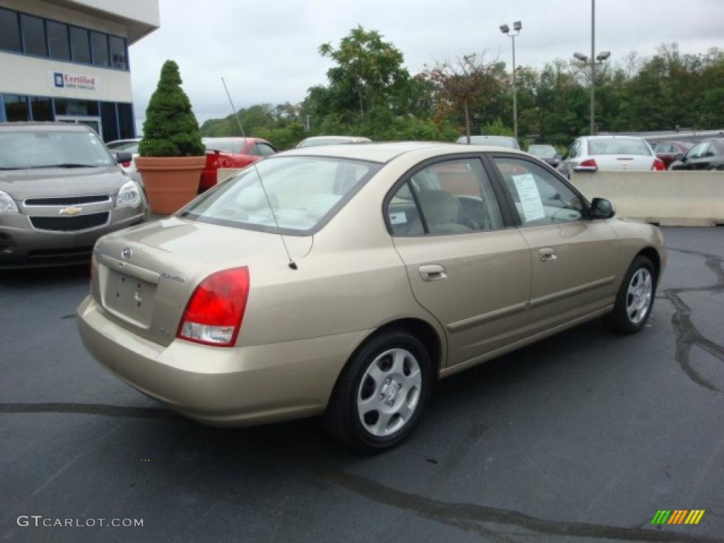2001 Elantra GLS - Champagne / Beige photo #2