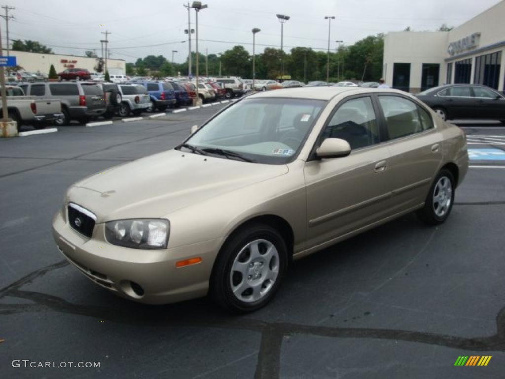2001 Elantra GLS - Champagne / Beige photo #5