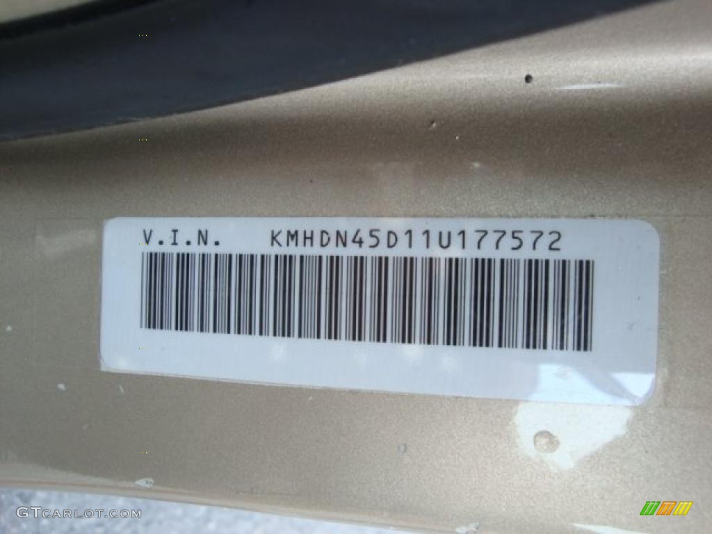 2001 Elantra GLS - Champagne / Beige photo #14