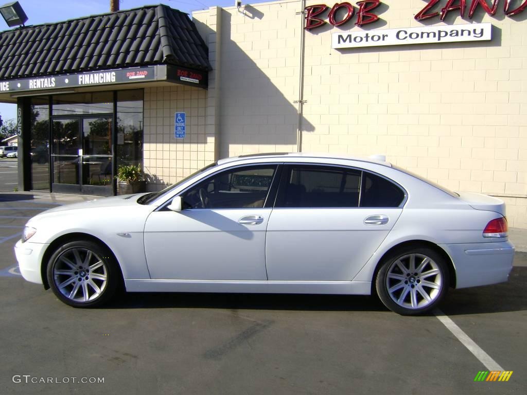 2006 7 Series 750Li Sedan - Alpine White / Dark Beige/Beige III photo #5