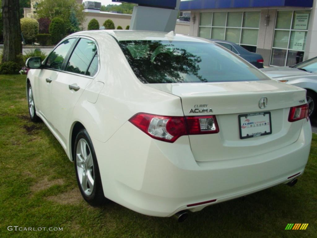 2010 TSX Sedan - Premium White Pearl / Ebony photo #7