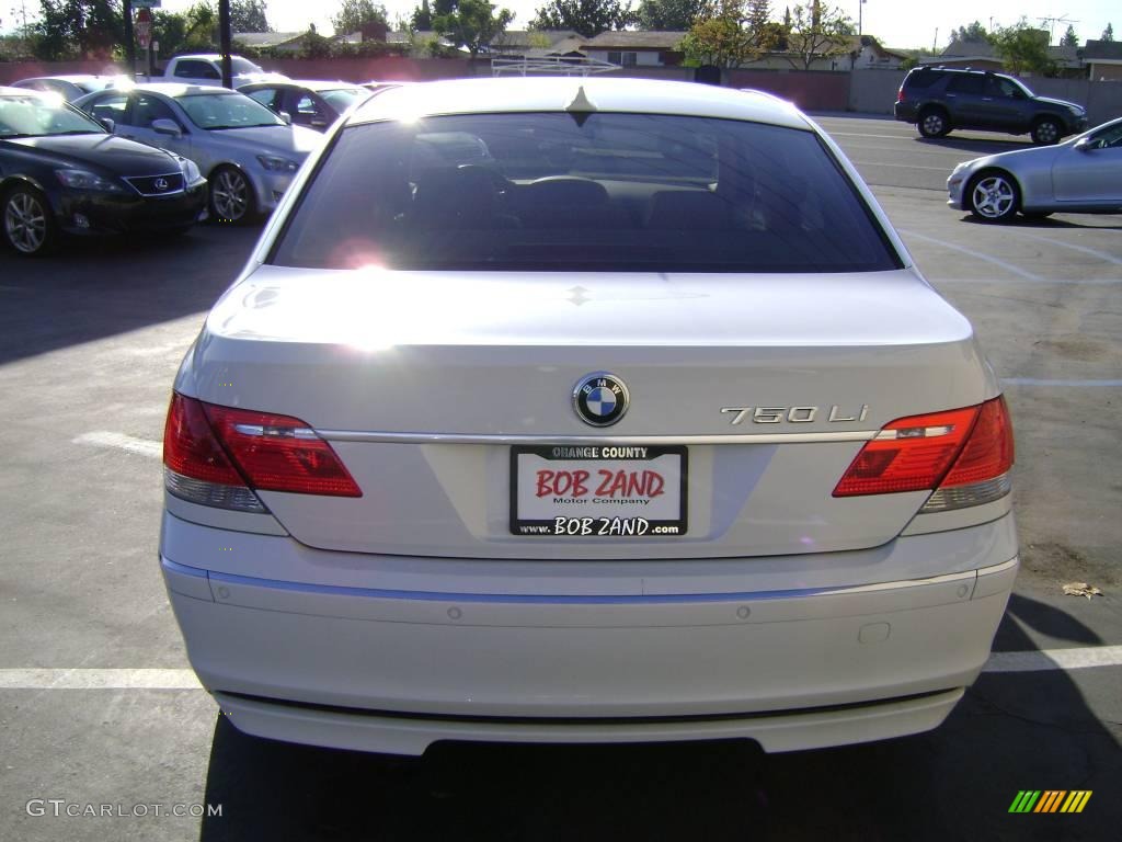 2006 7 Series 750Li Sedan - Alpine White / Dark Beige/Beige III photo #7
