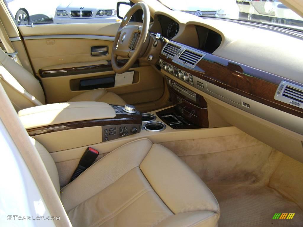 2006 7 Series 750Li Sedan - Alpine White / Dark Beige/Beige III photo #9