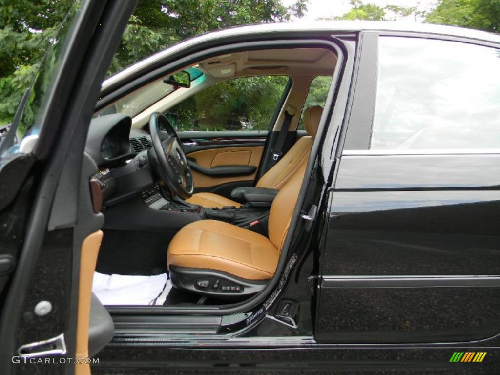 2004 3 Series 325xi Sedan - Jet Black / Natural Brown photo #15
