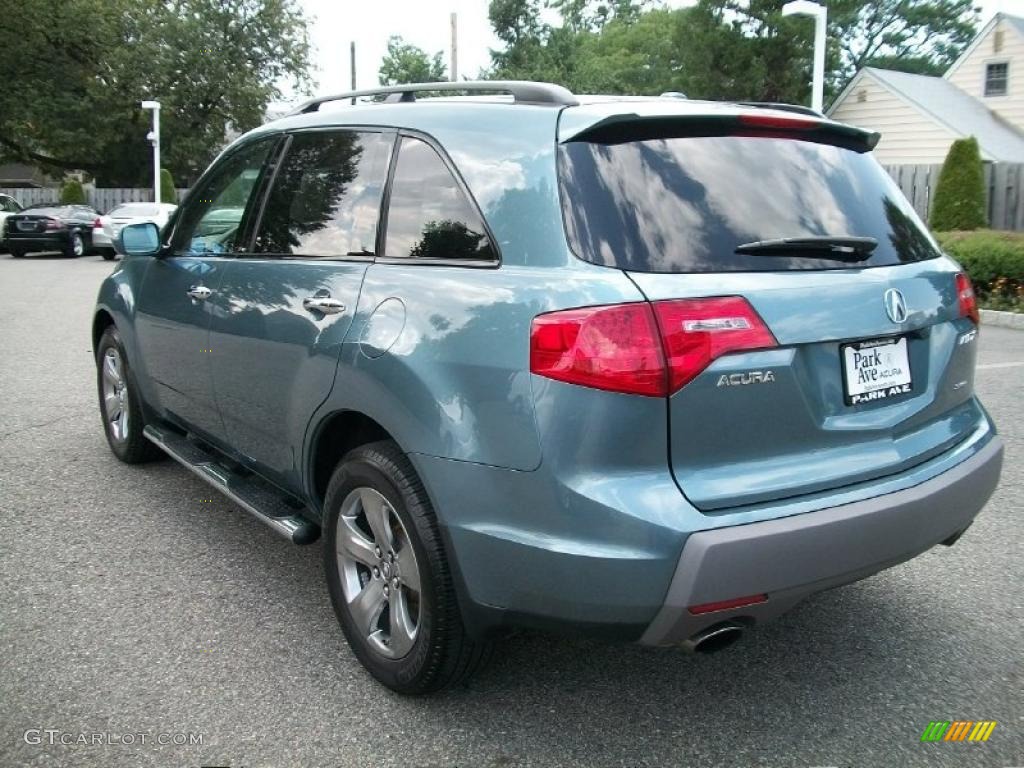 2007 MDX Sport - Steel Blue Metallic / Taupe photo #7