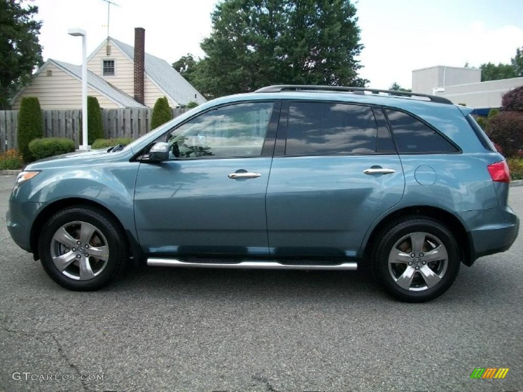 2007 MDX Sport - Steel Blue Metallic / Taupe photo #8