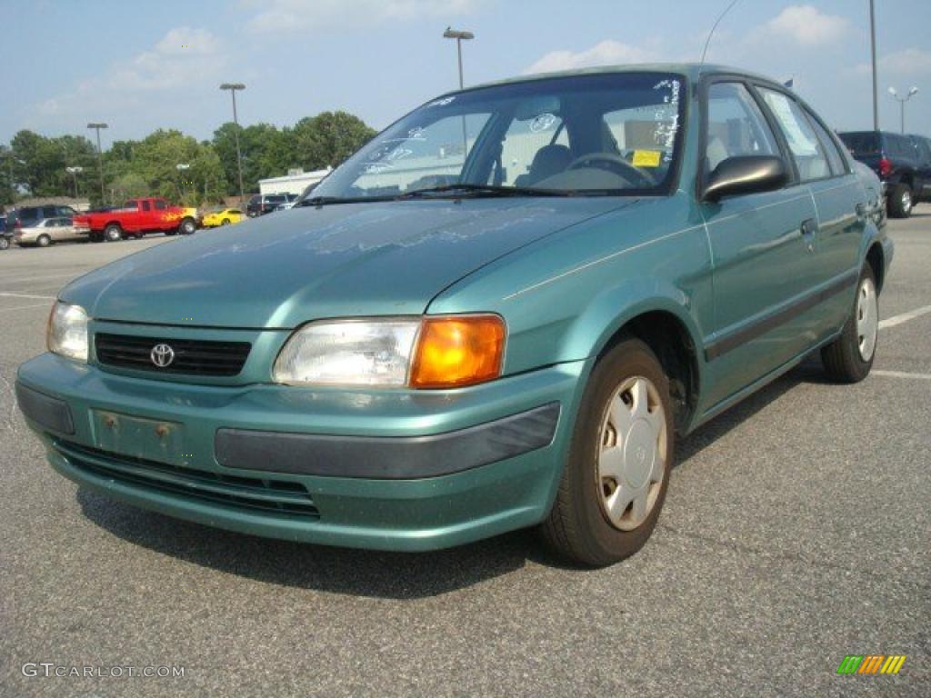 1996 Tercel DX Sedan - Wild Mint Metallic / Gray photo #1