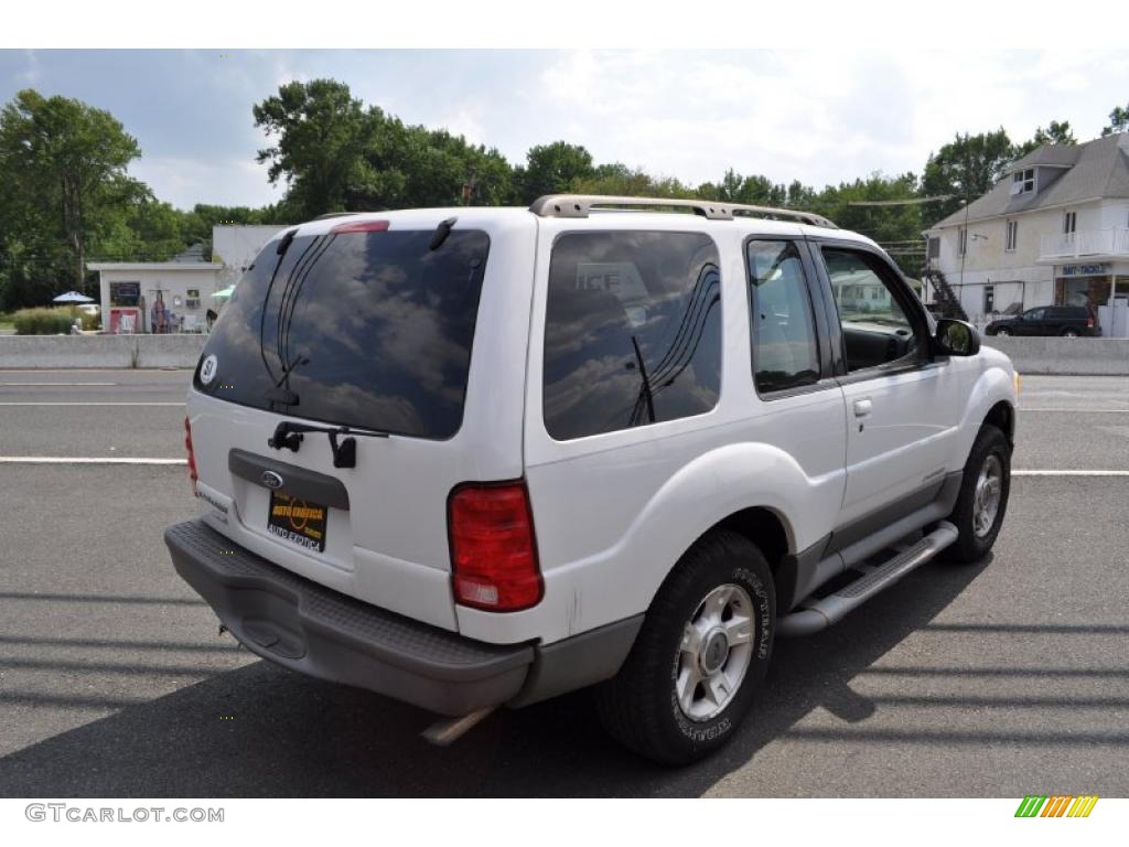 2001 Explorer Sport 4x4 - Oxford White / Dark Graphite photo #3