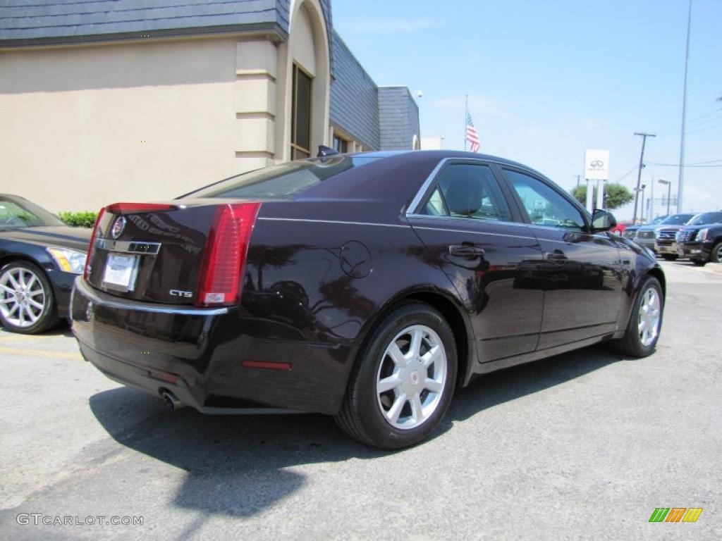 2009 CTS Sedan - Black Cherry / Ebony photo #6