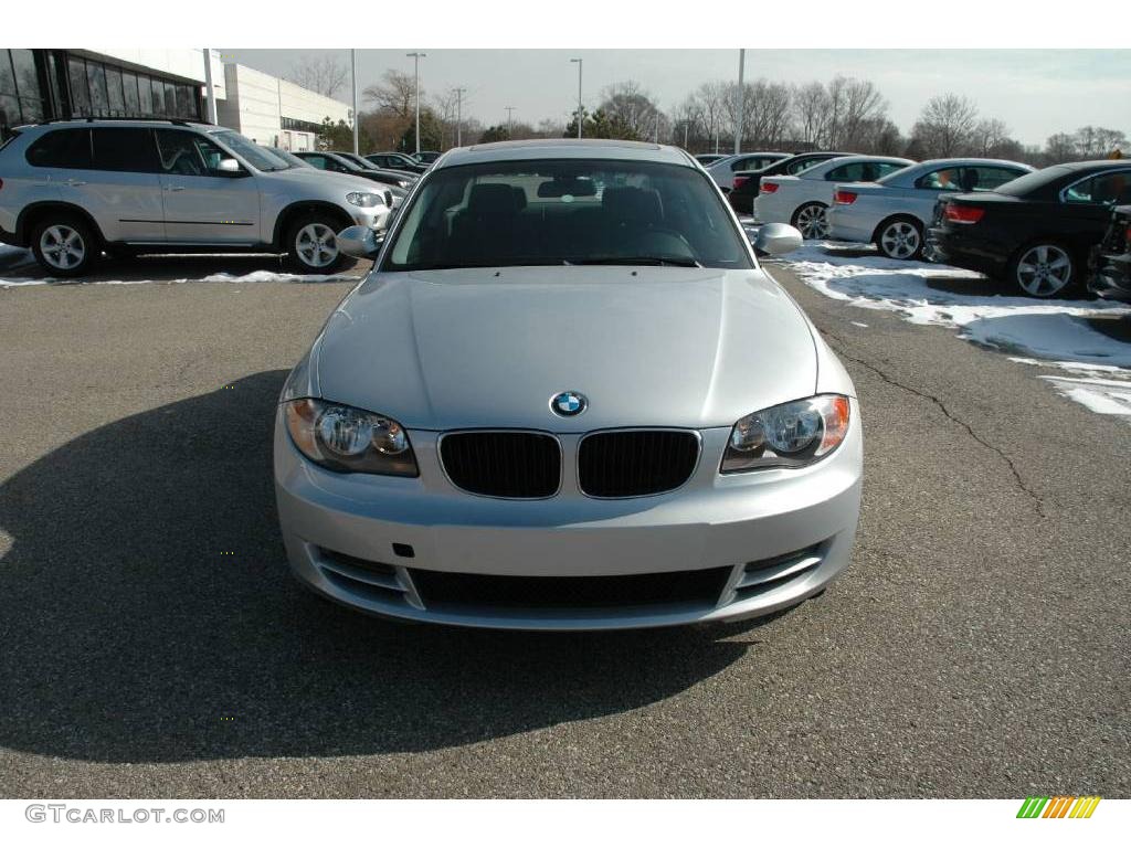 2009 1 Series 128i Coupe - Titanium Silver Metallic / Black photo #8