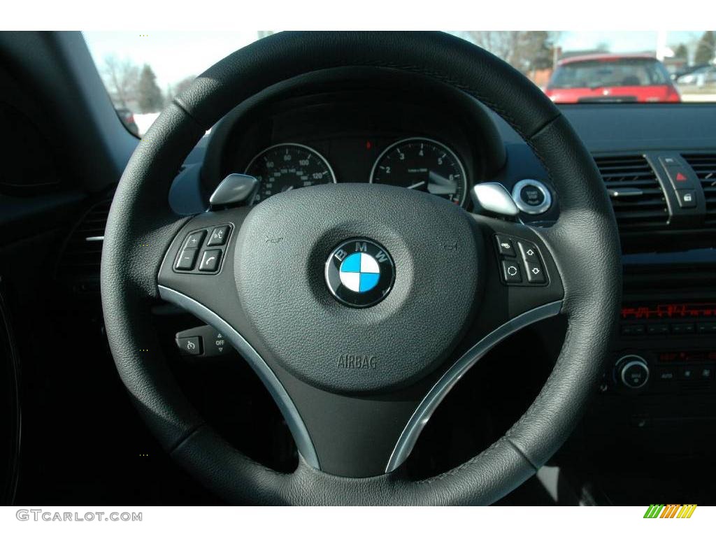 2009 1 Series 128i Coupe - Titanium Silver Metallic / Black photo #14
