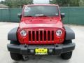 2008 Flame Red Jeep Wrangler Unlimited X 4x4  photo #8