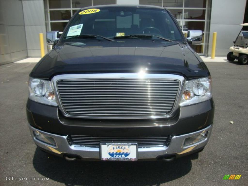 2005 F150 XLT SuperCab 4x4 - Dark Stone Metallic / Black photo #9