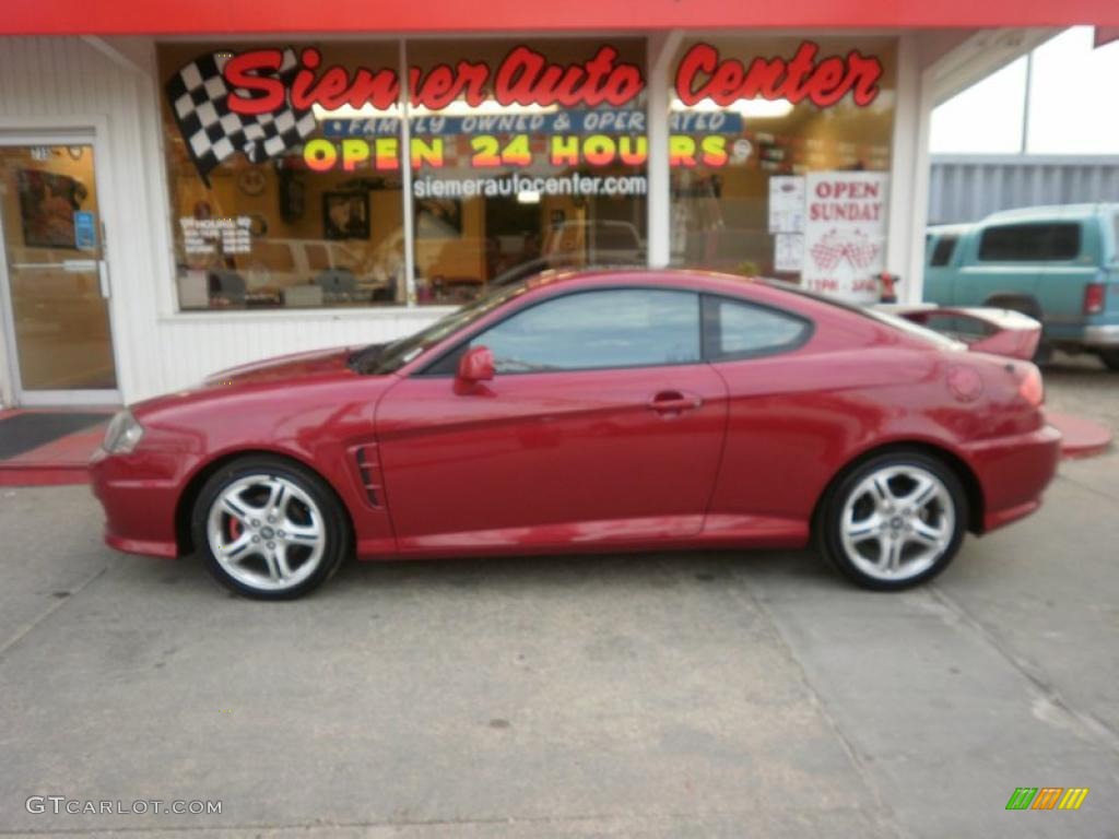 2006 Tiburon SE - Electric Red / Black/Red photo #1