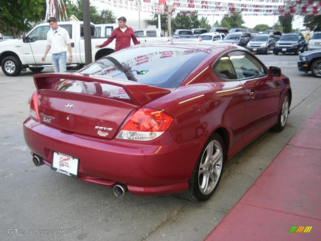 2006 Tiburon SE - Electric Red / Black/Red photo #4