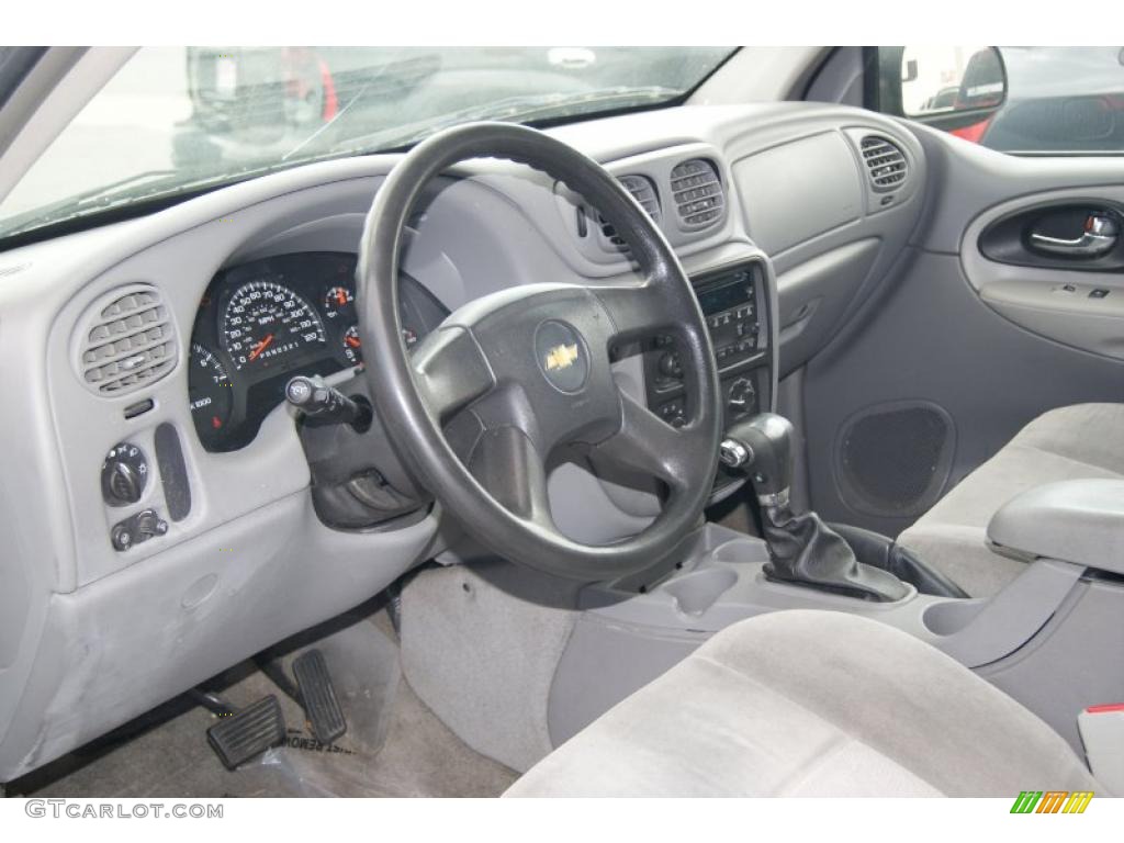 2006 TrailBlazer LS 4x4 - Dark Gray Metallic / Light Gray photo #5
