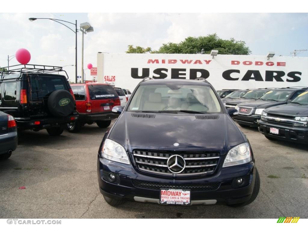 2007 ML 350 4Matic - Capri Blue Metallic / Macadamia photo #1