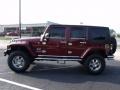 2008 Red Rock Crystal Pearl Jeep Wrangler Unlimited X 4x4  photo #2