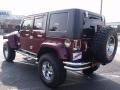 2008 Red Rock Crystal Pearl Jeep Wrangler Unlimited X 4x4  photo #3