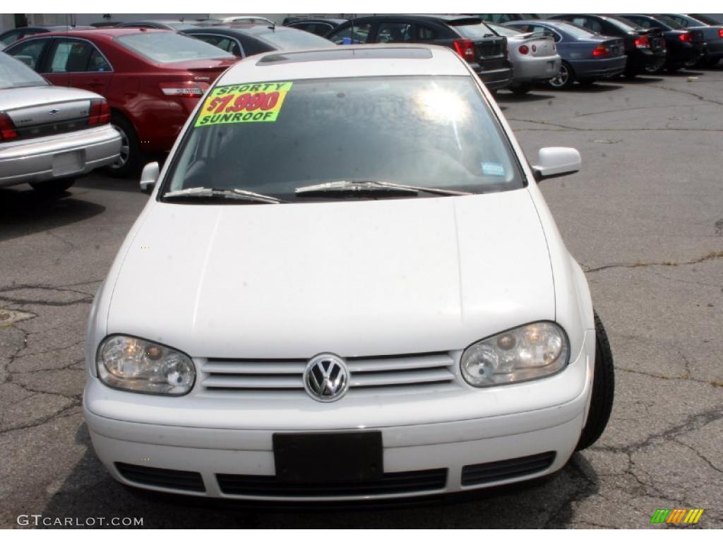 1999 Golf GLS 4 Door - Candy White / Black photo #2