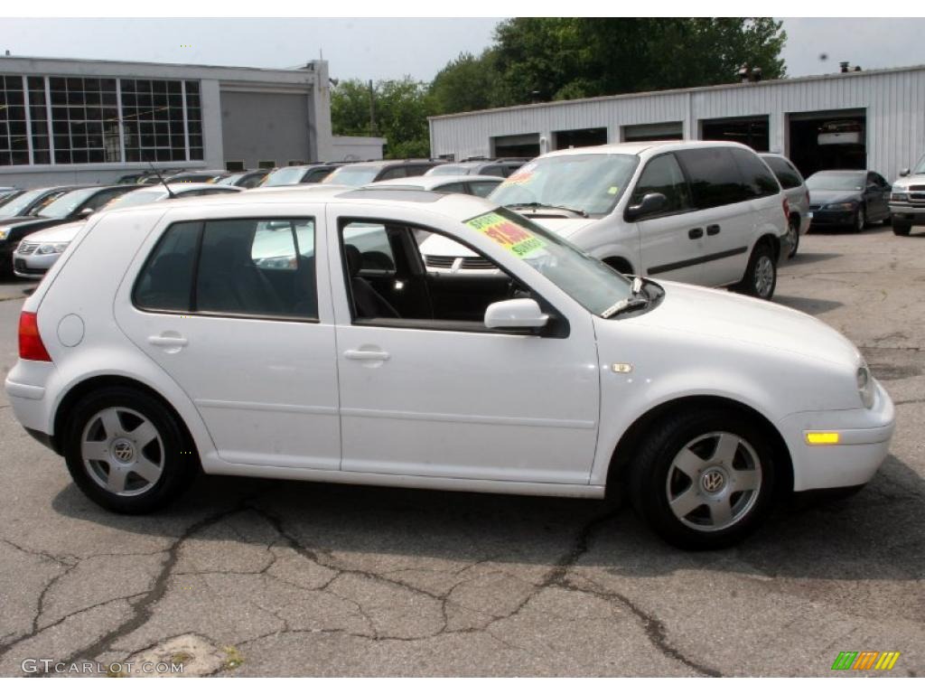 1999 Golf GLS 4 Door - Candy White / Black photo #4