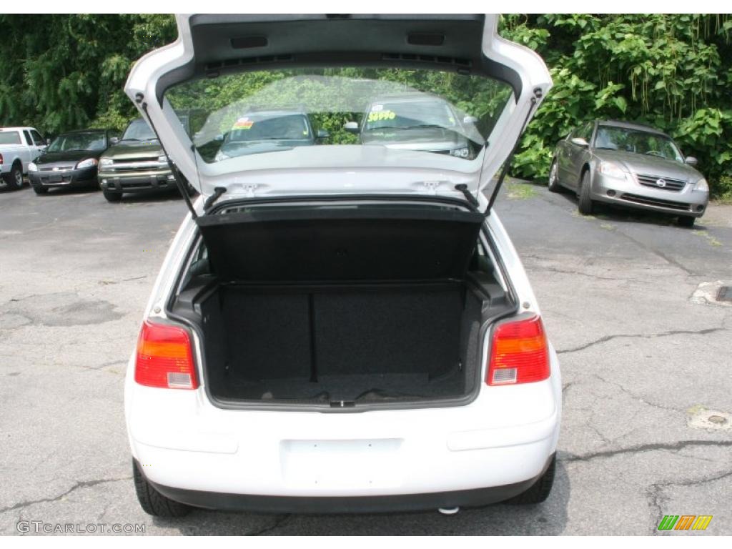 1999 Golf GLS 4 Door - Candy White / Black photo #7