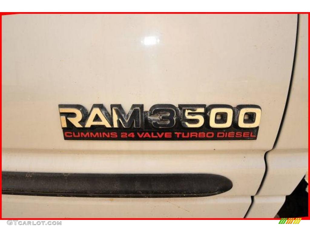 2001 Ram 3500 SLT Regular Cab - Bright White / Mist Gray photo #15
