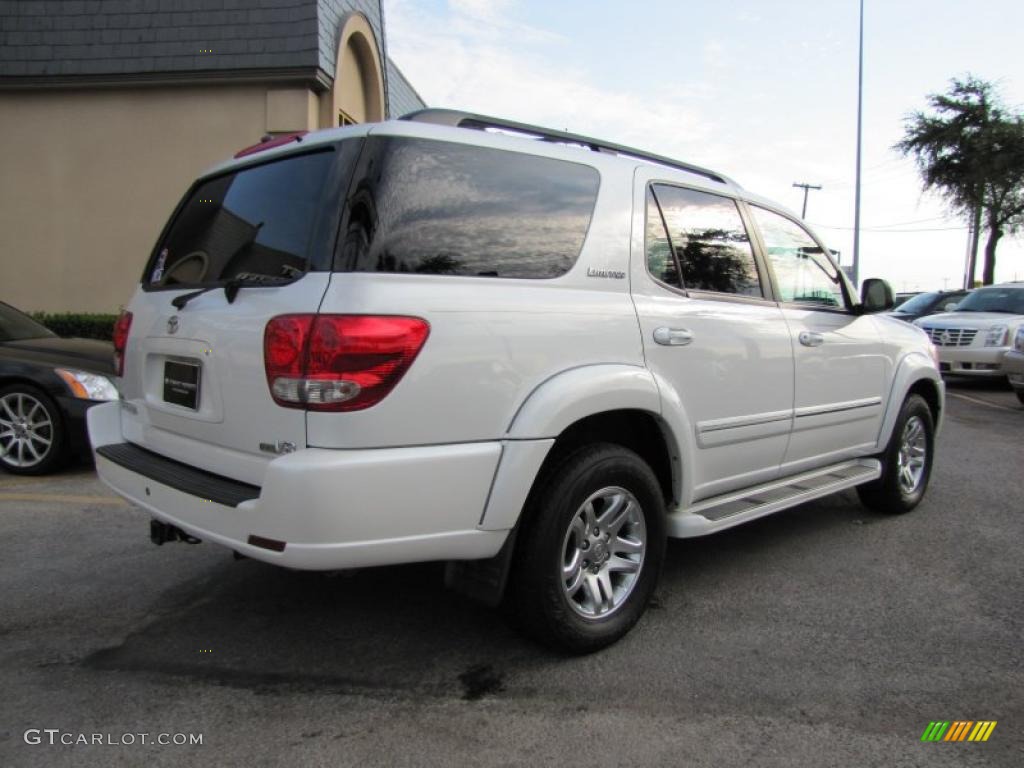 2005 Sequoia Limited - Arctic Frost Pearl / Taupe photo #6