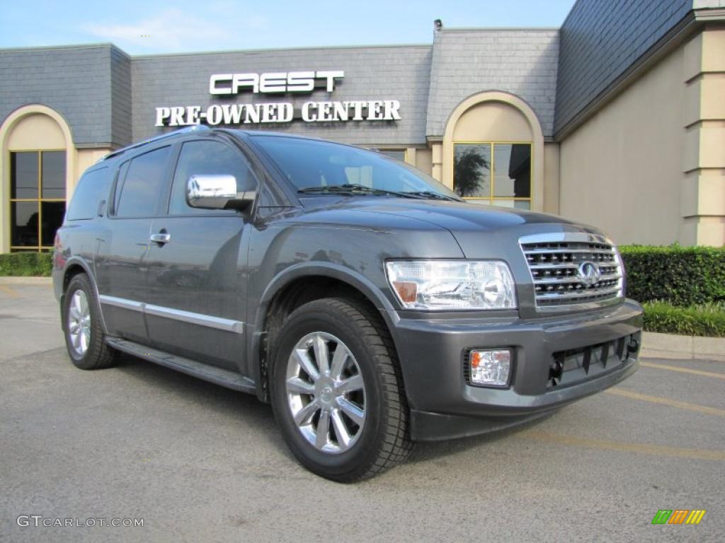 2008 QX 56 - Silver Graphite Gray / Charcoal photo #1