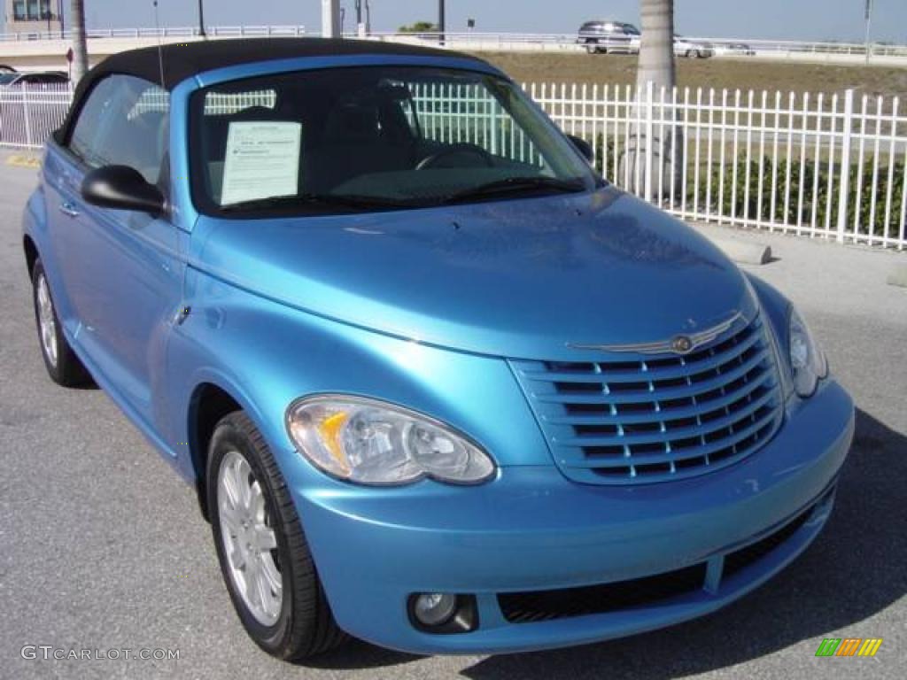 2008 PT Cruiser Touring Convertible - Surf Blue Pearl / Pastel Slate Gray photo #1