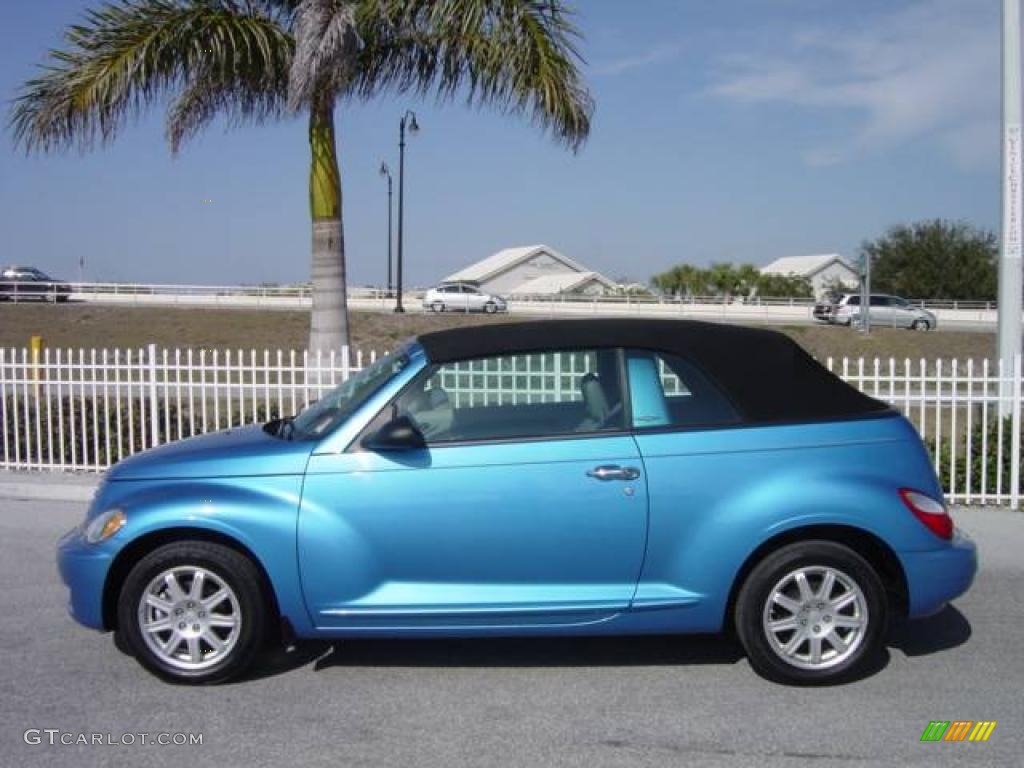 2008 PT Cruiser Touring Convertible - Surf Blue Pearl / Pastel Slate Gray photo #3