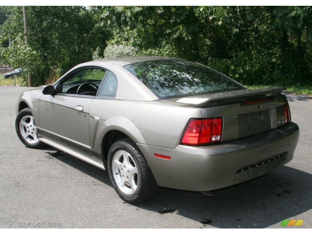 2002 Mustang V6 Coupe - Mineral Grey Metallic / Dark Charcoal photo #7