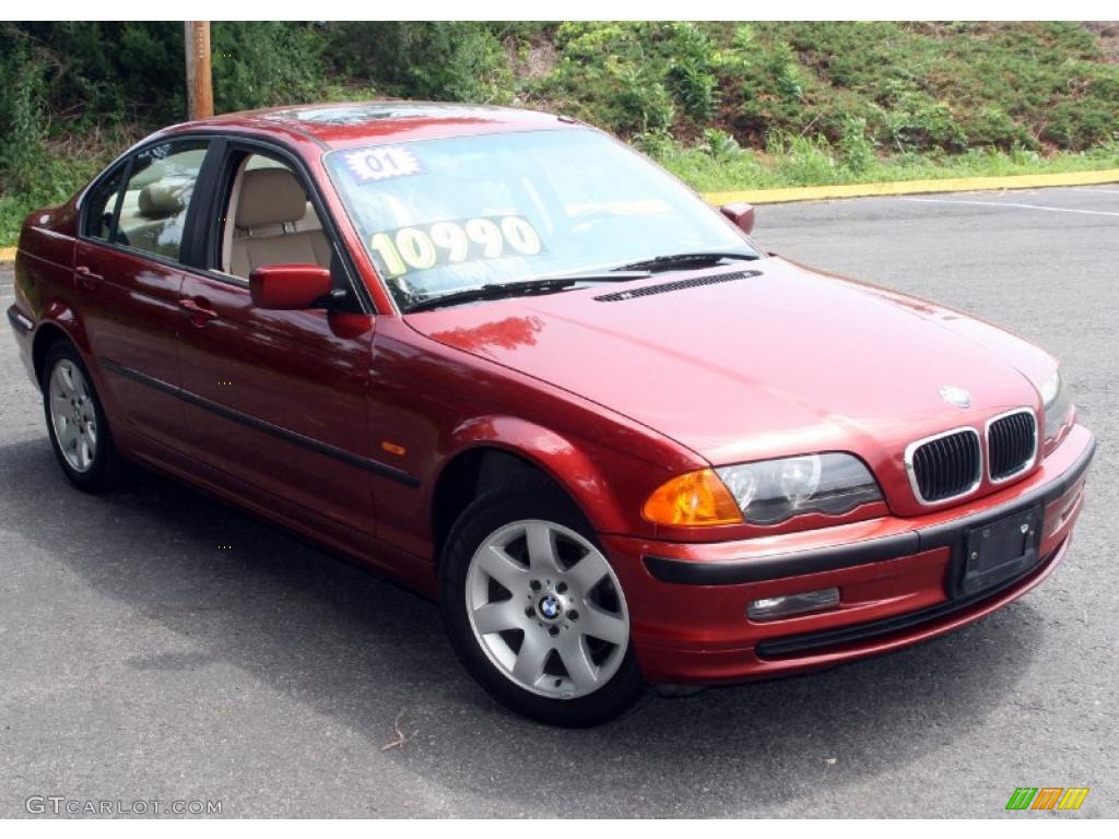 2001 3 Series 325xi Sedan - Siena Red Metallic / Sand photo #3
