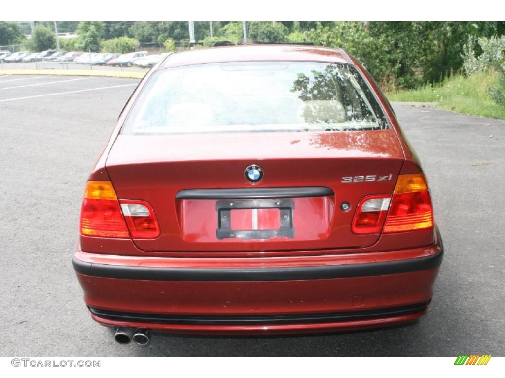 2001 3 Series 325xi Sedan - Siena Red Metallic / Sand photo #6