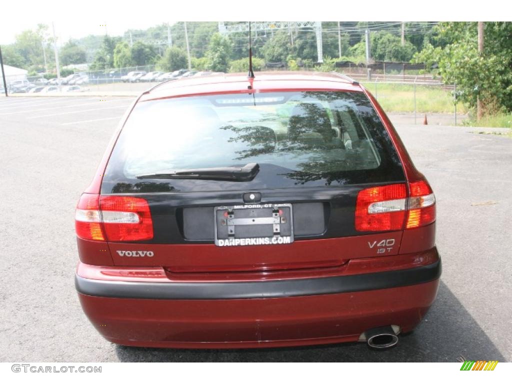 2002 V40  - Torch Red Metallic / Taupe/Light Taupe photo #6