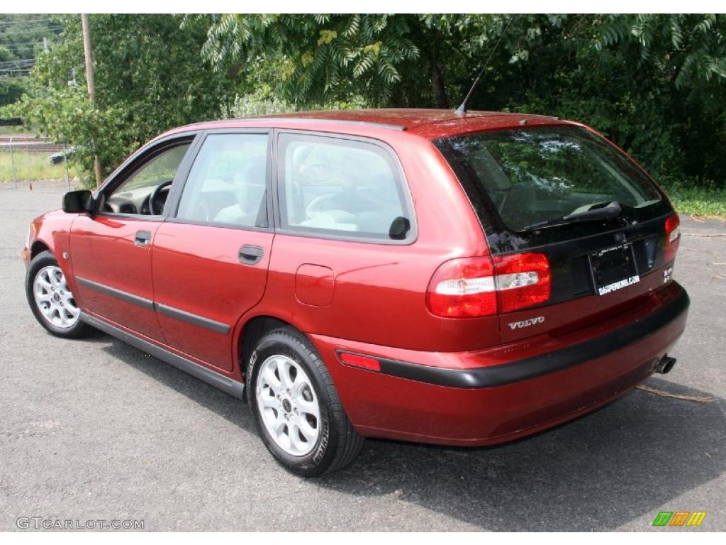 2002 V40  - Torch Red Metallic / Taupe/Light Taupe photo #8