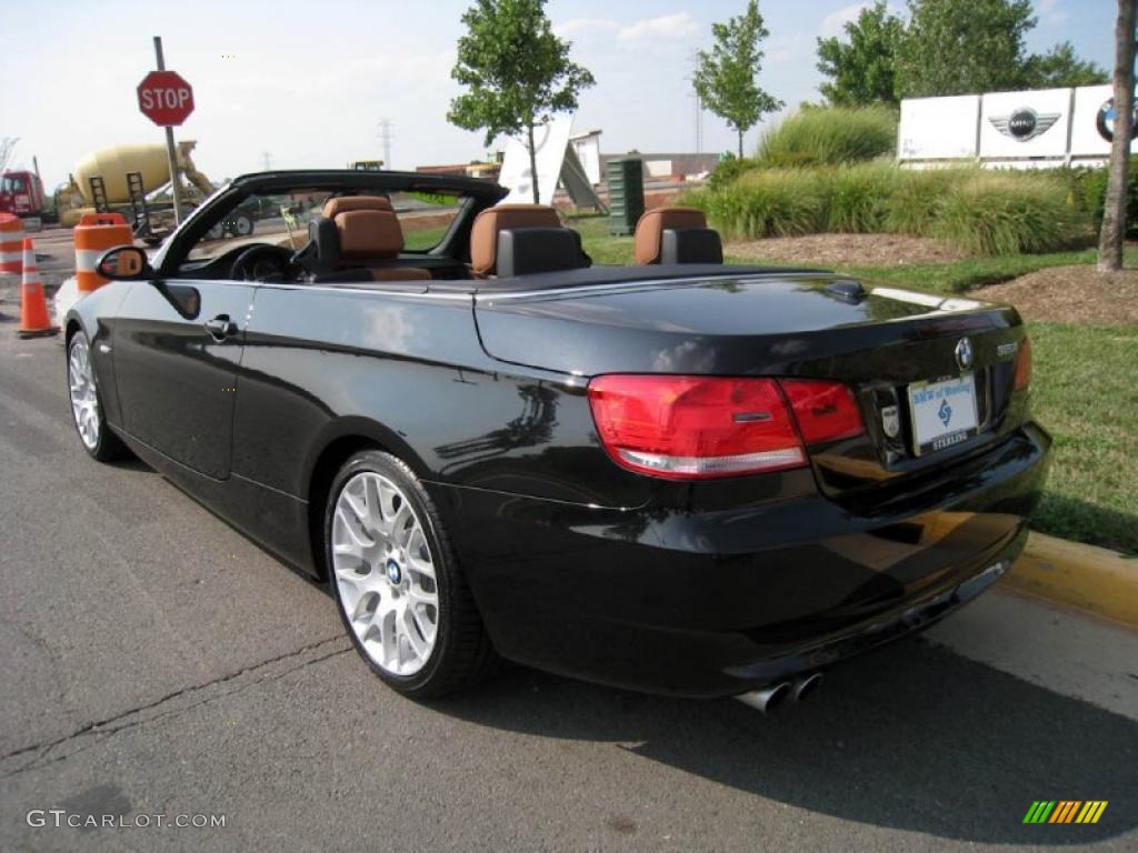 2009 3 Series 328i Convertible - Jet Black / Saddle Brown Dakota Leather photo #4