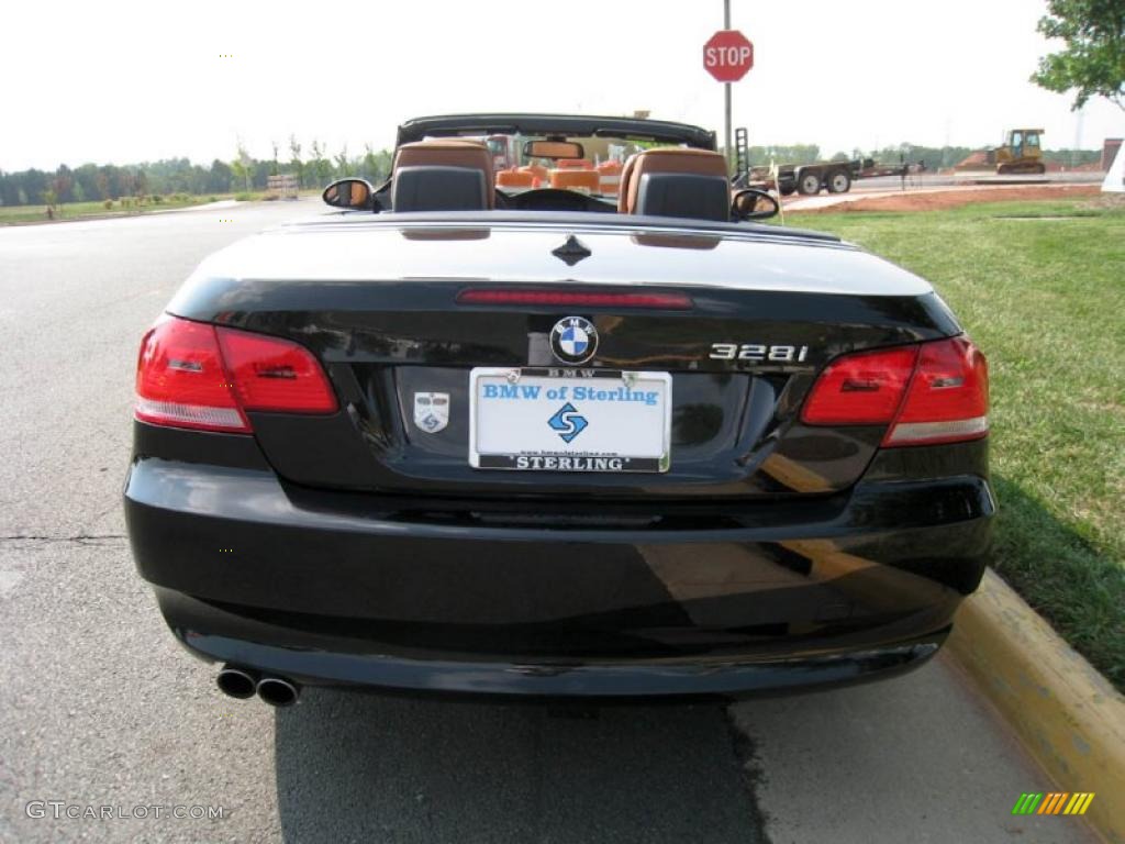 2009 3 Series 328i Convertible - Jet Black / Saddle Brown Dakota Leather photo #5