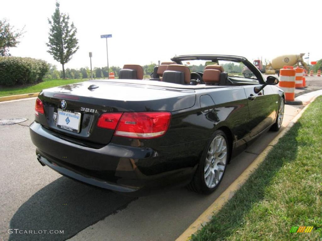 2009 3 Series 328i Convertible - Jet Black / Saddle Brown Dakota Leather photo #6