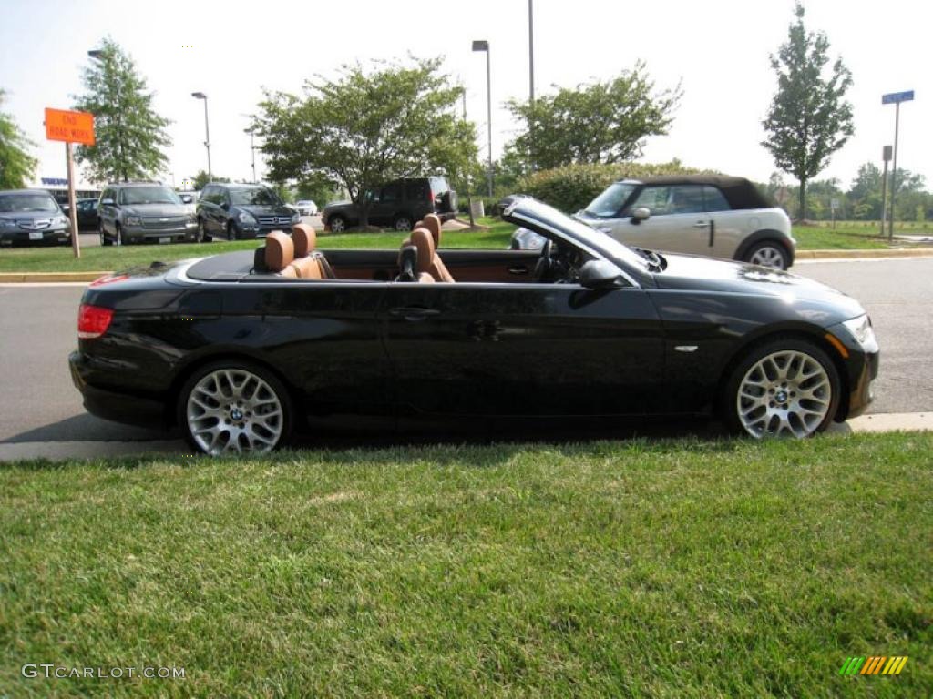 2009 3 Series 328i Convertible - Jet Black / Saddle Brown Dakota Leather photo #7