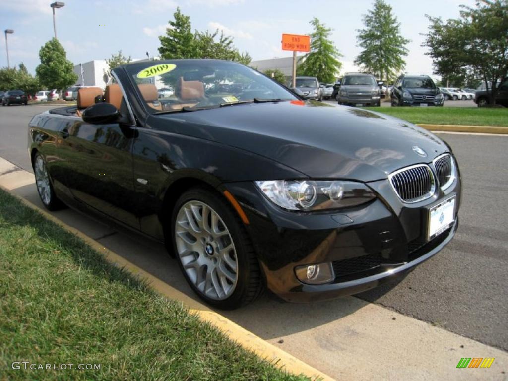 2009 3 Series 328i Convertible - Jet Black / Saddle Brown Dakota Leather photo #8