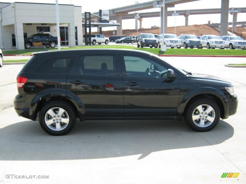 2009 Journey SXT - Brilliant Black Crystal Pearl / Pastel Pebble Beige photo #6