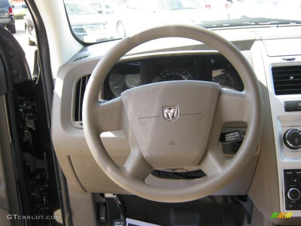 2009 Journey SXT - Brilliant Black Crystal Pearl / Pastel Pebble Beige photo #11