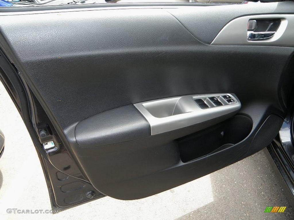 2009 Impreza 2.5i Premium Sedan - Dark Gray Metallic / Carbon Black photo #13